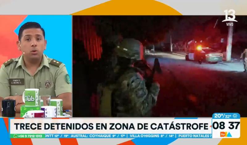 Detenidos durante toque de queda en zona de incendios - Tu Día