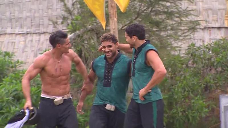Austin Palao pudo calmarse y reír, cuando Pangal le recordó el desenlace de la competencia.