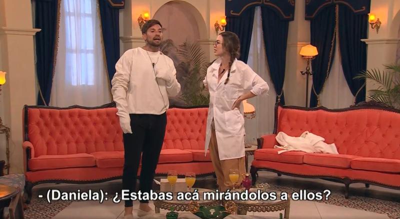 Daniela Colett se entera que Luis Mateucci estuvo espiando a Oriana en Ganar o Servir