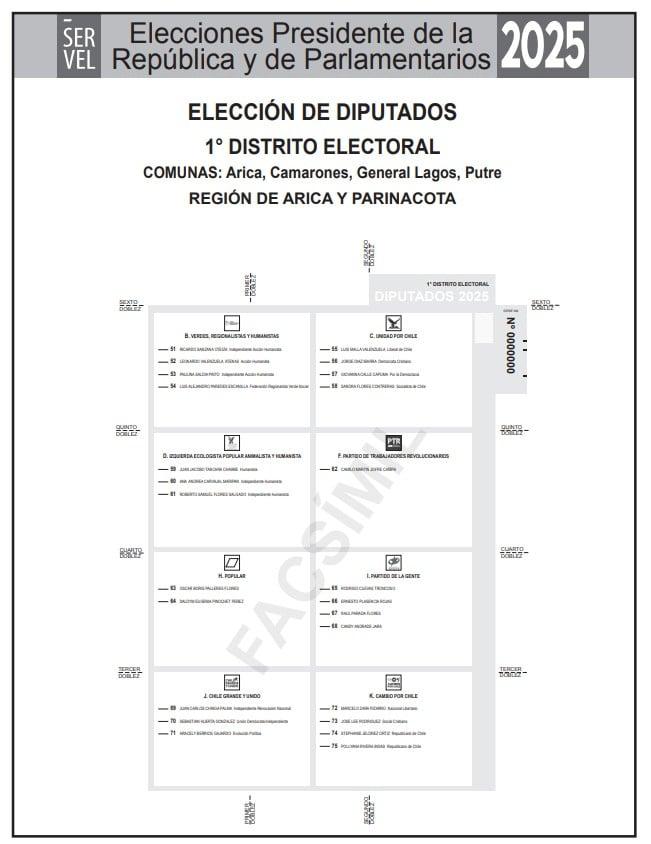 Elecciones Presidenciales y Parlamentarias 2025 - Servel