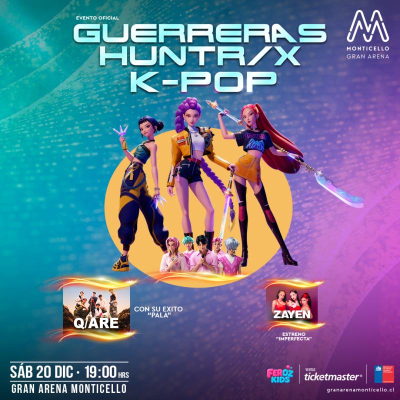 “Las Guerreras HUNTR/X K-Pop Experience” debutan en Gran Arena Monticello.