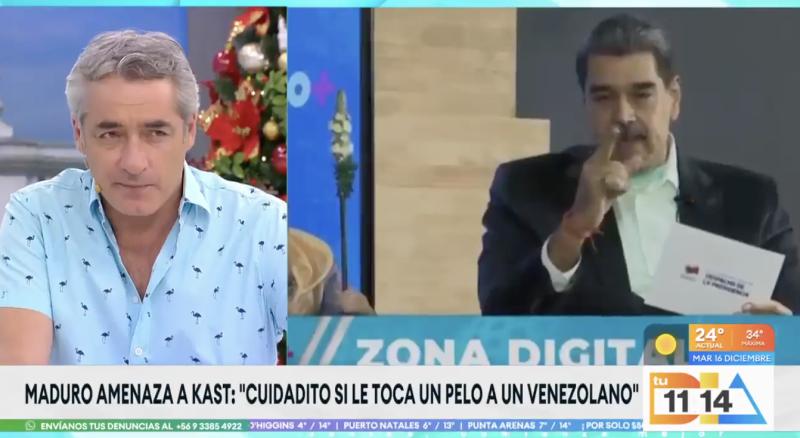 Nicolás Maduro arremete contra José Antonio Kast.
