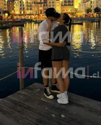 El cantante urbano Lucky Brown y la chica reality Javiera Belén | Captura Infama Instagram