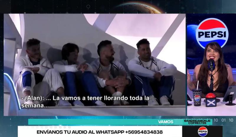 A Natu, conductora del react de "Mundos Opuestos", no le gustó el comentario de Alan.