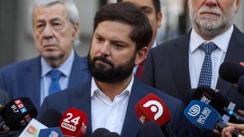 Presidente Gabriel Boric tras tensa reunión con José Antonio Kast - Créditos: Agencia Uno