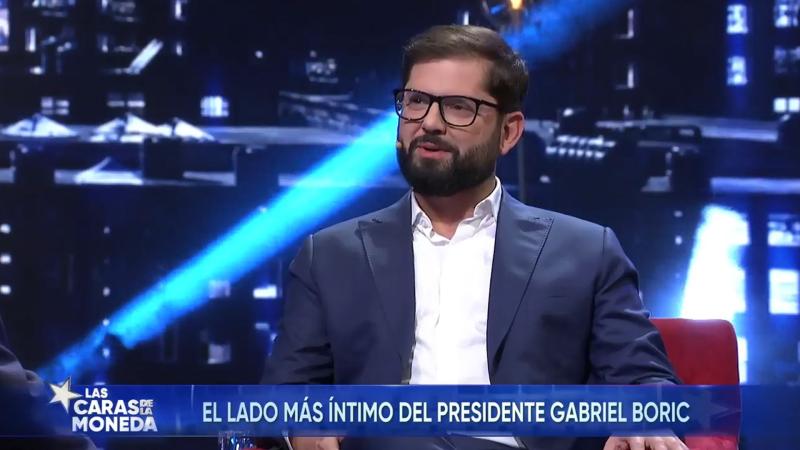 El Presidente Gabriel Boric en "Las caras de la Moneda"