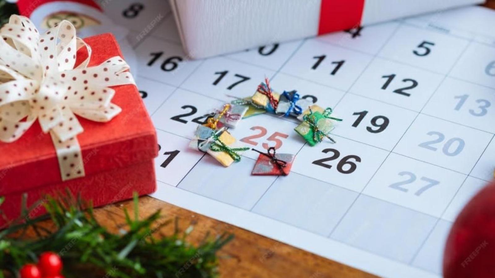 El calendario de diciembre - Freepik