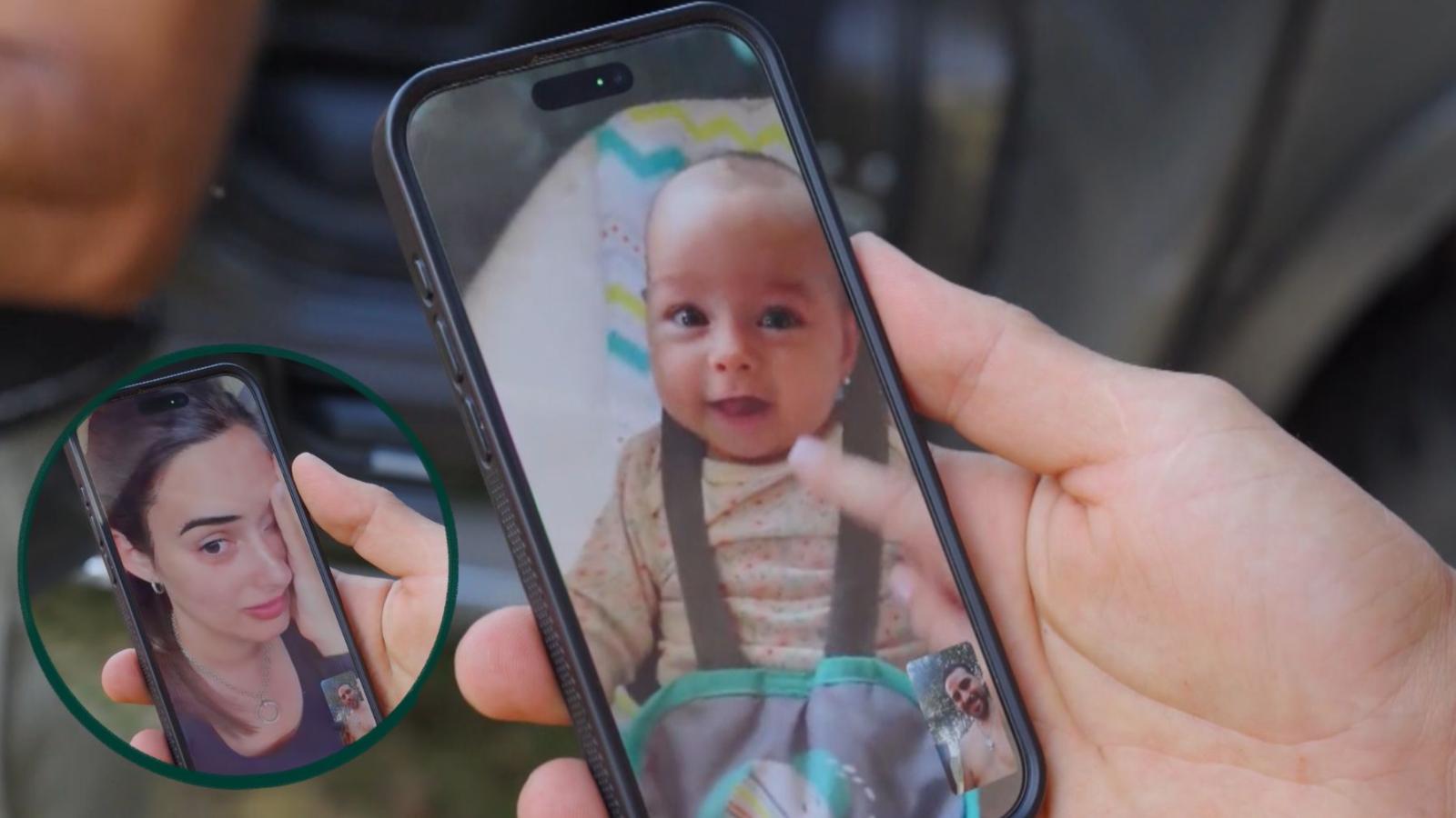 Pangal realizó una videollamada con su familia antes de empezar la aventura.