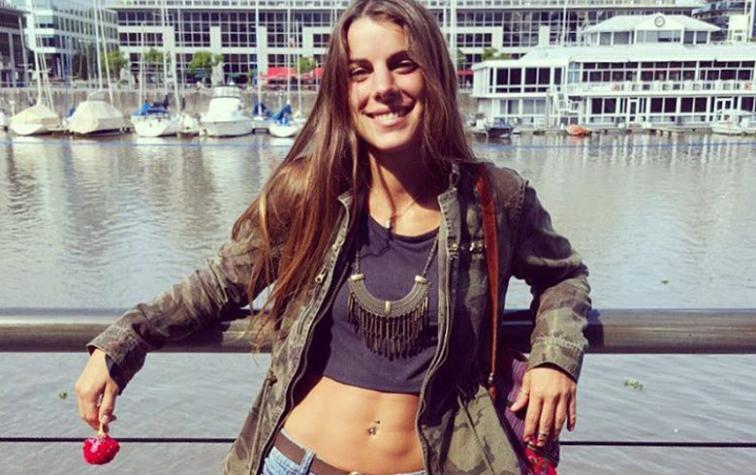 Jugada futbolera dejó a Maite Orsini con una fractura