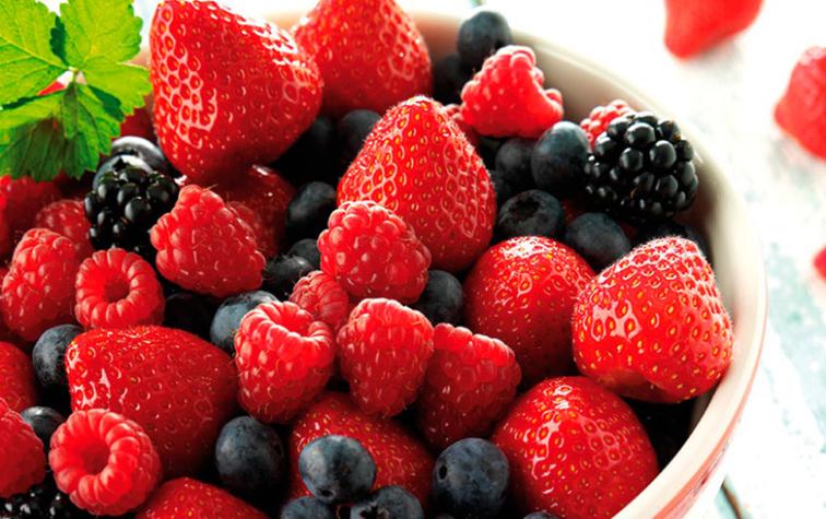 Conoce los múltiples beneficios y propiedades que te entregan los frutos rojos 