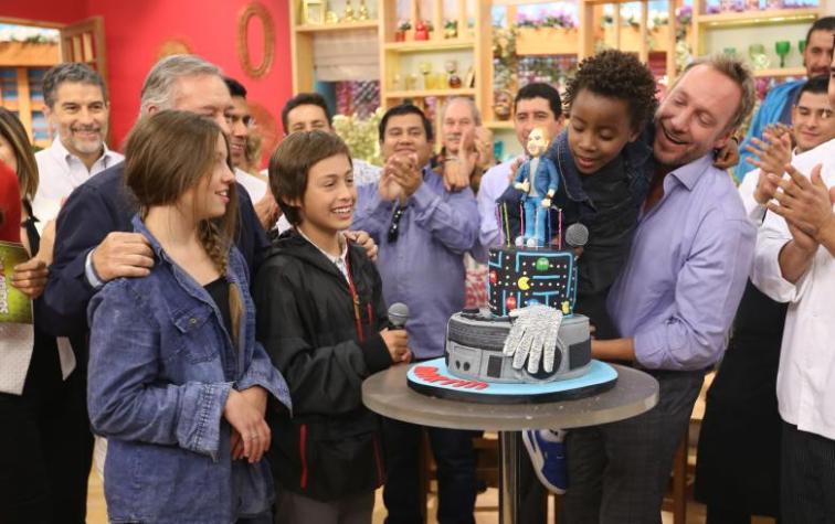 Martín Cárcamo celebró su cumpleaños junto a sus hijos en "Bienvenidos"