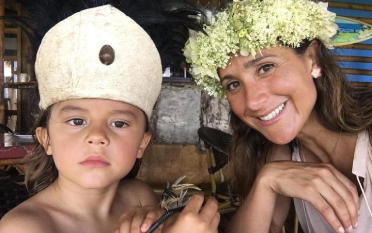 Francisca Ayala comparte tierno video de su hijo en Isla de Pascua: “Hotunui ama su cultura”
