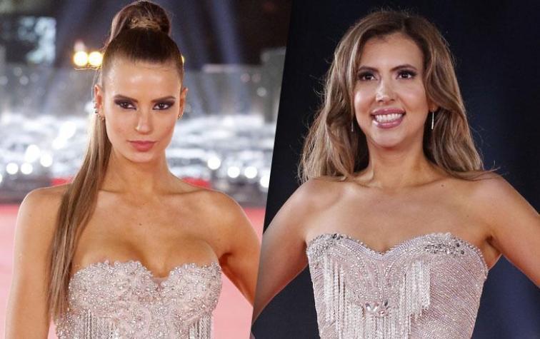 Julia Fernandez y Nataly Chilet lucieron cadenas en la Gala de Viña