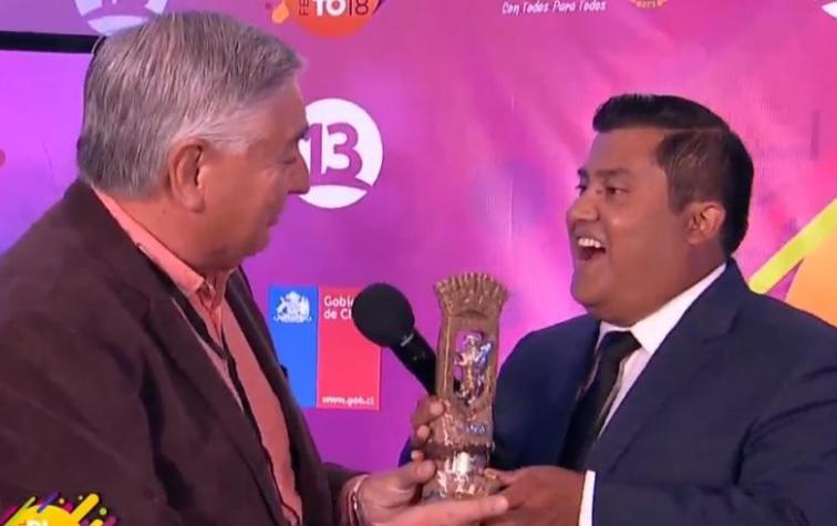 Nachito Pop recibe importante reconocimiento en Dichato 