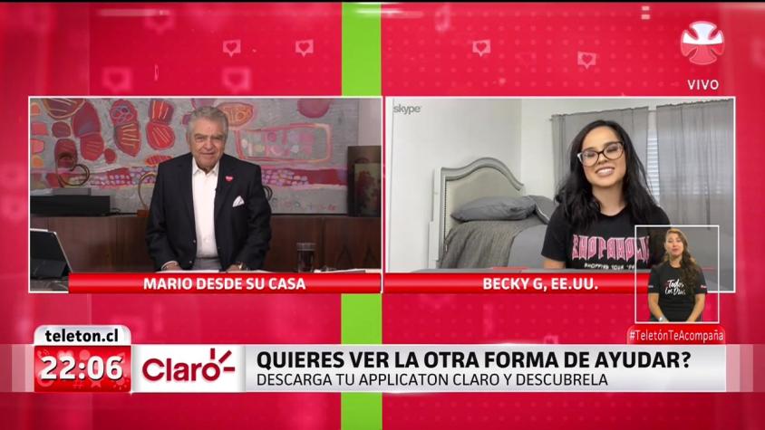Becky G hizo bailar a Don Francisco en la Teletón