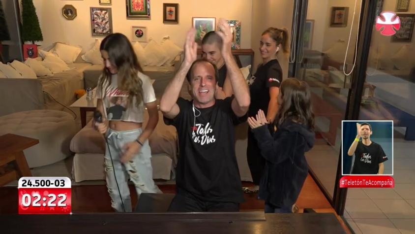 Stefan Kramer hizo su rutina desde la casa y junto a su familia
