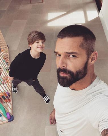 Ricky Martin compartió lo grande que está su hijo mayor