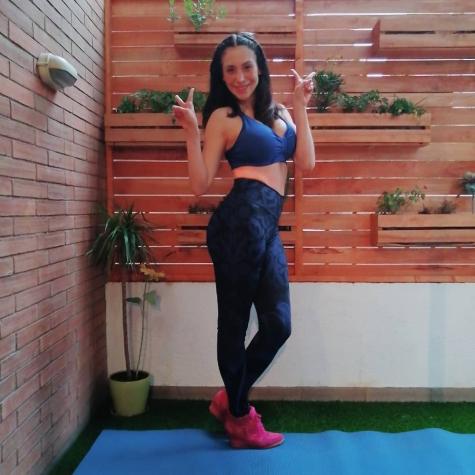 Yamna Lobos se lució con clase de zumba a poco tiempo de dar a luz