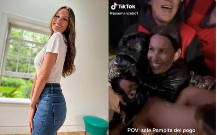 Pampita tuvo que ser sacada de la multitud en Lollapalooza Argentina