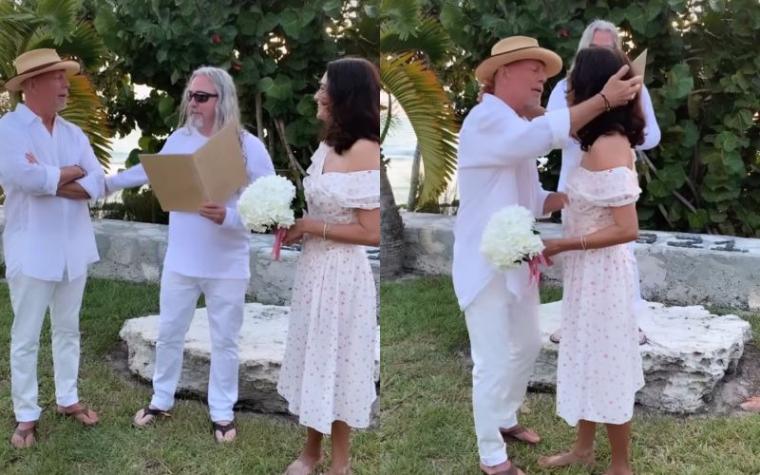 Conmovieron en redes: Bruce Willis renovó votos con Emma Heming en emotiva ceremonia