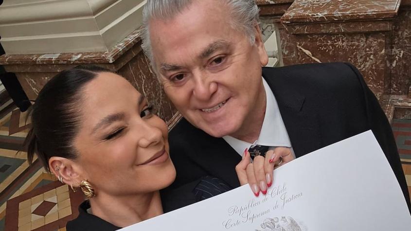 Kel Calderón presumió el lujoso obsequio que le hizo su padre tras jurar como abogada