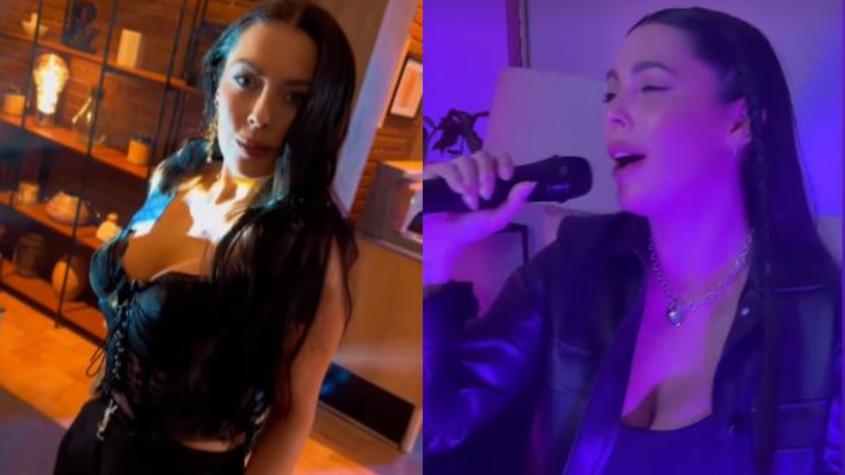 Daniela Aránguiz se lució cantando un tema de Shakira: Expareja de Jorge Valdivia no dudó en reírse de sí misma