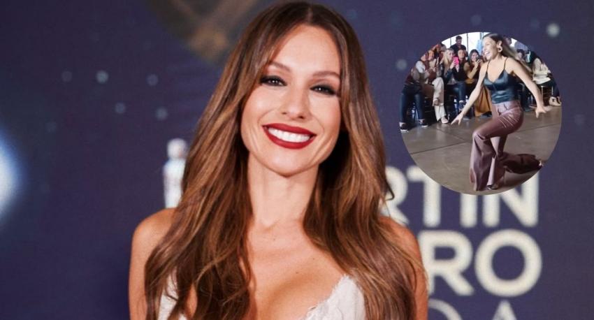 VIDEO | Pampita protagoniza bochornosa caída en plena pasarela