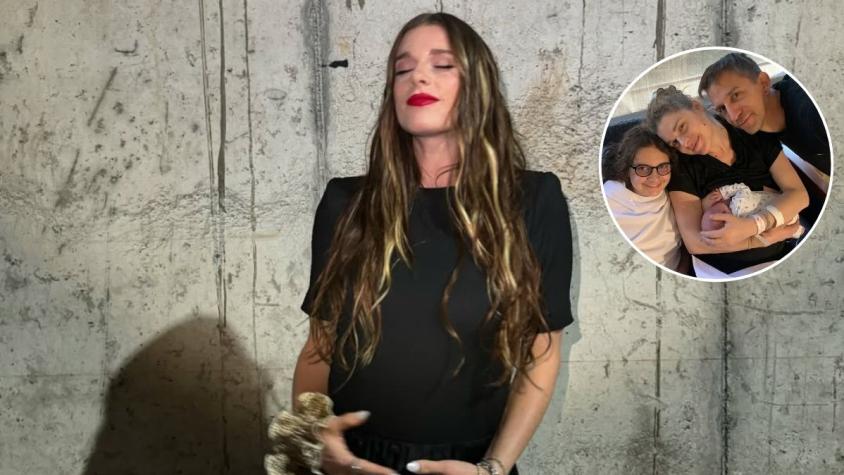 Tanza Varela no alcanzó a llegar a la clínica y Matías Bize tuvo que asistir el parto de su hija Roma