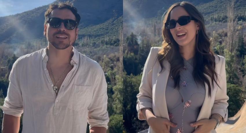 Pangal Andrade y Melina Noto revelan el sexo de su bebé con emotiva ceremonia en el Cajón del Maipo