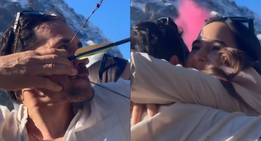 La reacción de Pangal Andrade al descubrir el género de su bebé con Melina Noto