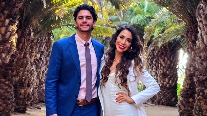 Yamna Lobos y su esposo - Instagram