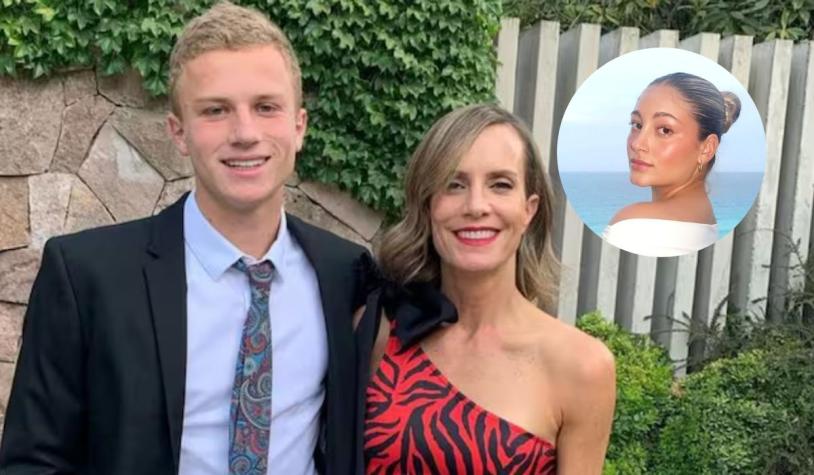 Diana Bolocco y su hijo 