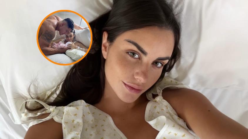 A solo días de nacer: el detalle estético que llamó la atención en la hija de Emilia Dides y Sammis Reyes