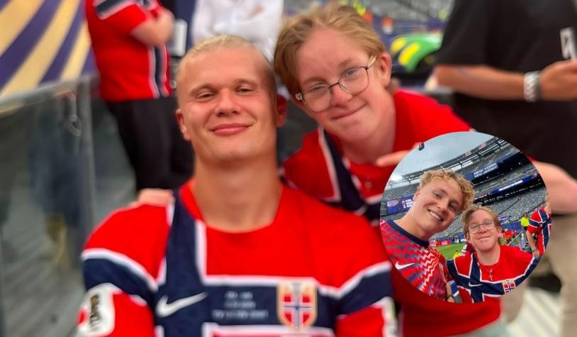 Niño chileno-noruego se vuelve viral tras conseguir fotos con Erling Haaland en el Mundial 2026