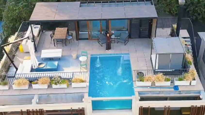 Naya Fácil hizo un recorrido por su penthouse en Las Condes:  "Estoy muy feliz, todavía no me lo creo"