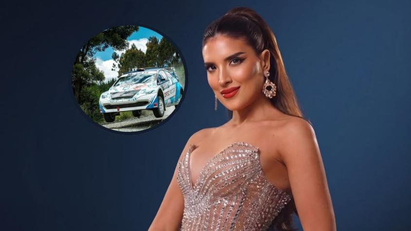 “Me encanta la adrenalina”: Javiera Barrie, la finalista de Miss Universo Chile que también corre rally