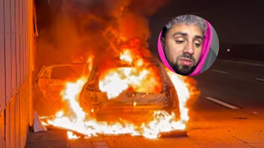  Bambino y el riesgo que sufrió tras el incendio de su auto: “Explotaba con nosotros adentro...”
