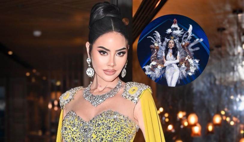 Ignacia Michelson deslumbra en Miss Grand Internacional con traje típico inspirado en el escudo de Chile