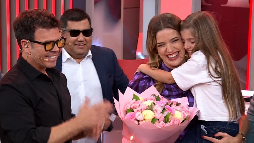 Con torta y la compañía de su hija: así celebraron el cumpleaños de Millaray Viera en Alfombra Roja