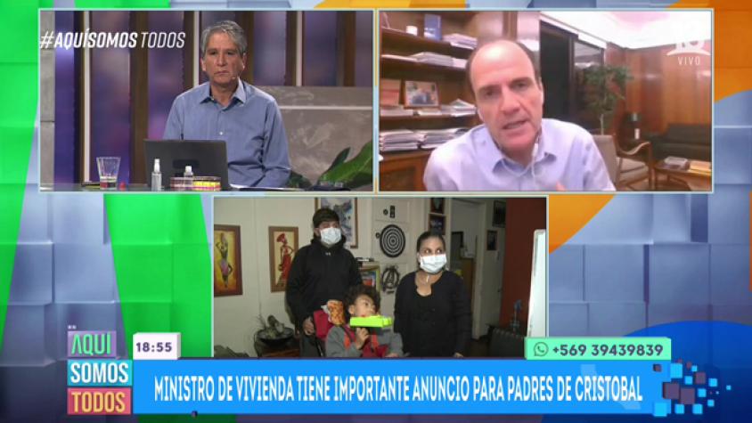 Ministro Monckeberg ayudó a María Inés y Cristóbal