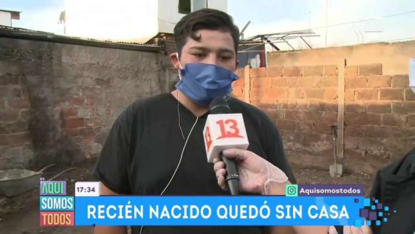 Recién Nacido quedó sin hogar