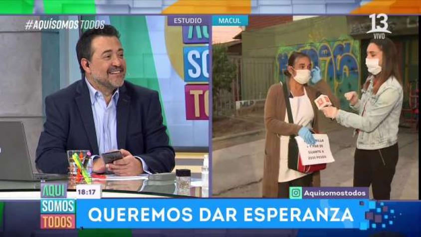 Vanessa Daroch le regaló un calefont a Ximena