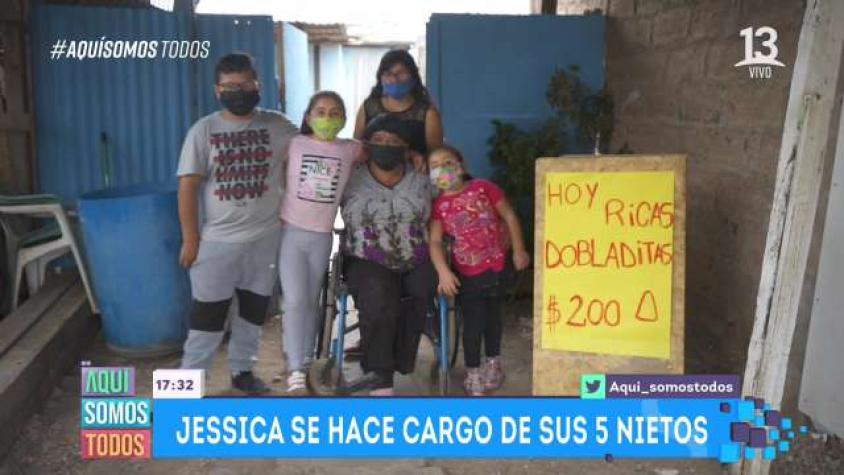 Conoce a Jessica, la súper abuela que cría a sus 5 nietos 