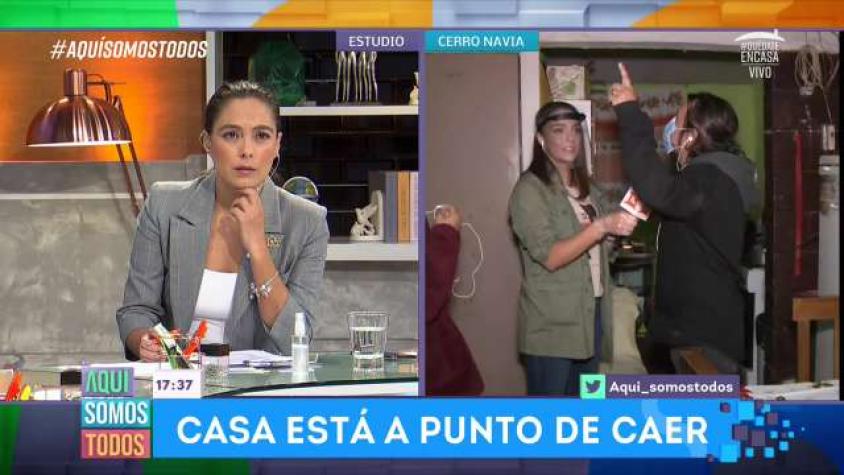 Así se encuentra la casa de Jessica, está por derrumbarse