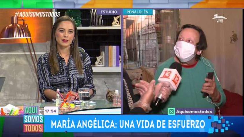 Clarisa nos mostró la pieza donde vive María Angélica