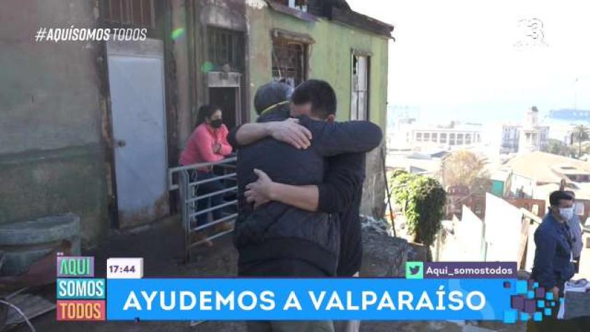 Voraz incendio consumió 9 casas en el Cerro Santo Domingo