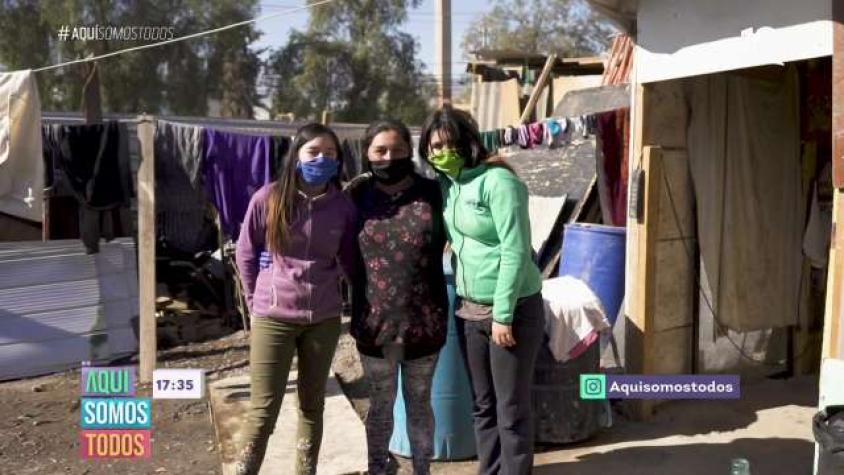 María, una súper mamá que vive con 20 mil pesos a la semana