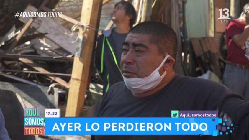 24 familias lo perdieron todo en Huechuraba