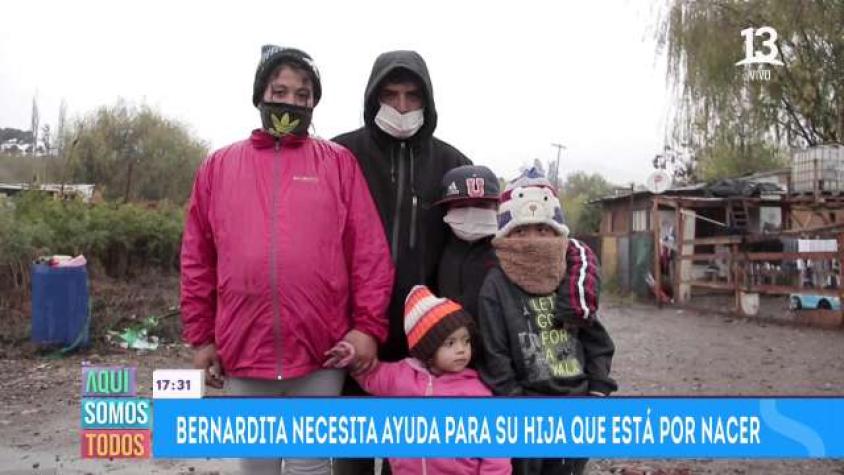 Bernardita necesita nuestra ayuda para su hija que está por nacer