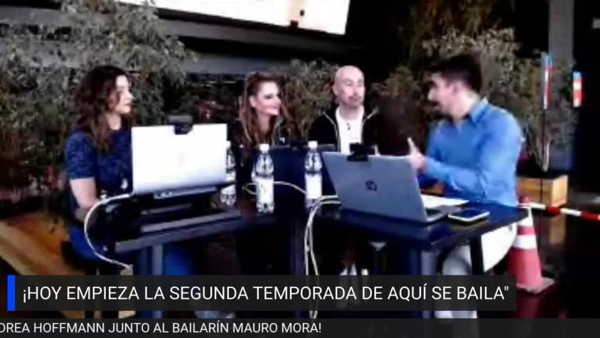 Andrea Hoffmann agradece la idea del programa "Aquí se baila"